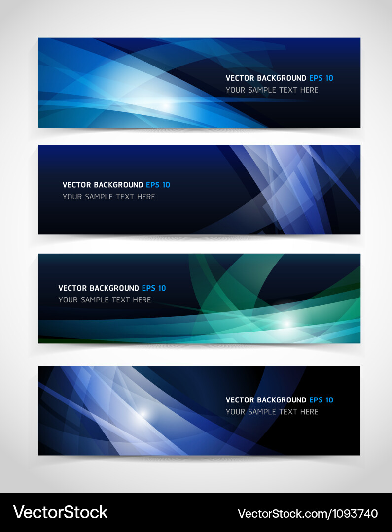 Abstract Color Gradient Banner vector image