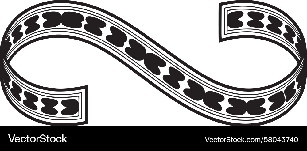 Abstract Infinite Loop Pattern Vector Image