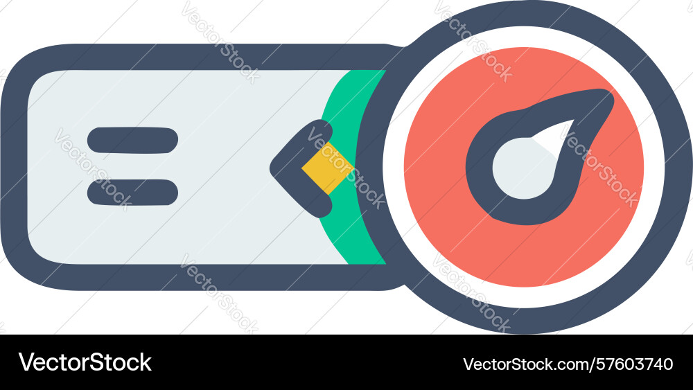 Directional control toggle icon design generative vector image