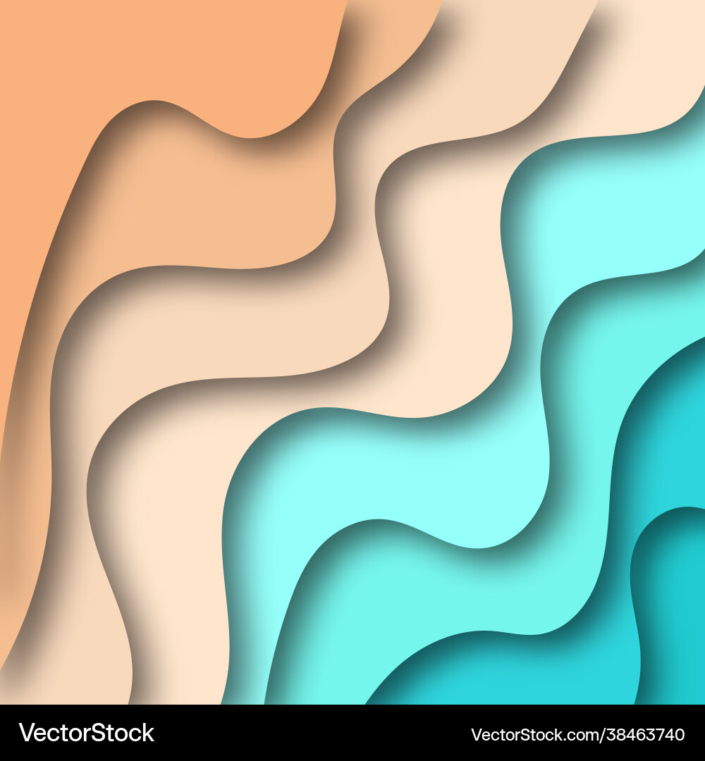 Papercut multi layers 3d color texture Papercut multi layers 3d color texture vector image