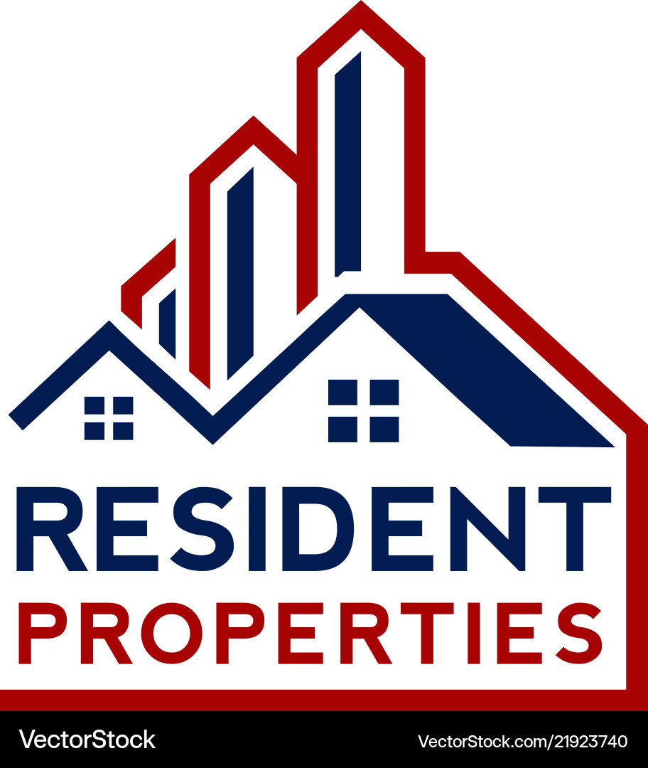 Real estate and building logo concept Real estate and building logo concept vector image