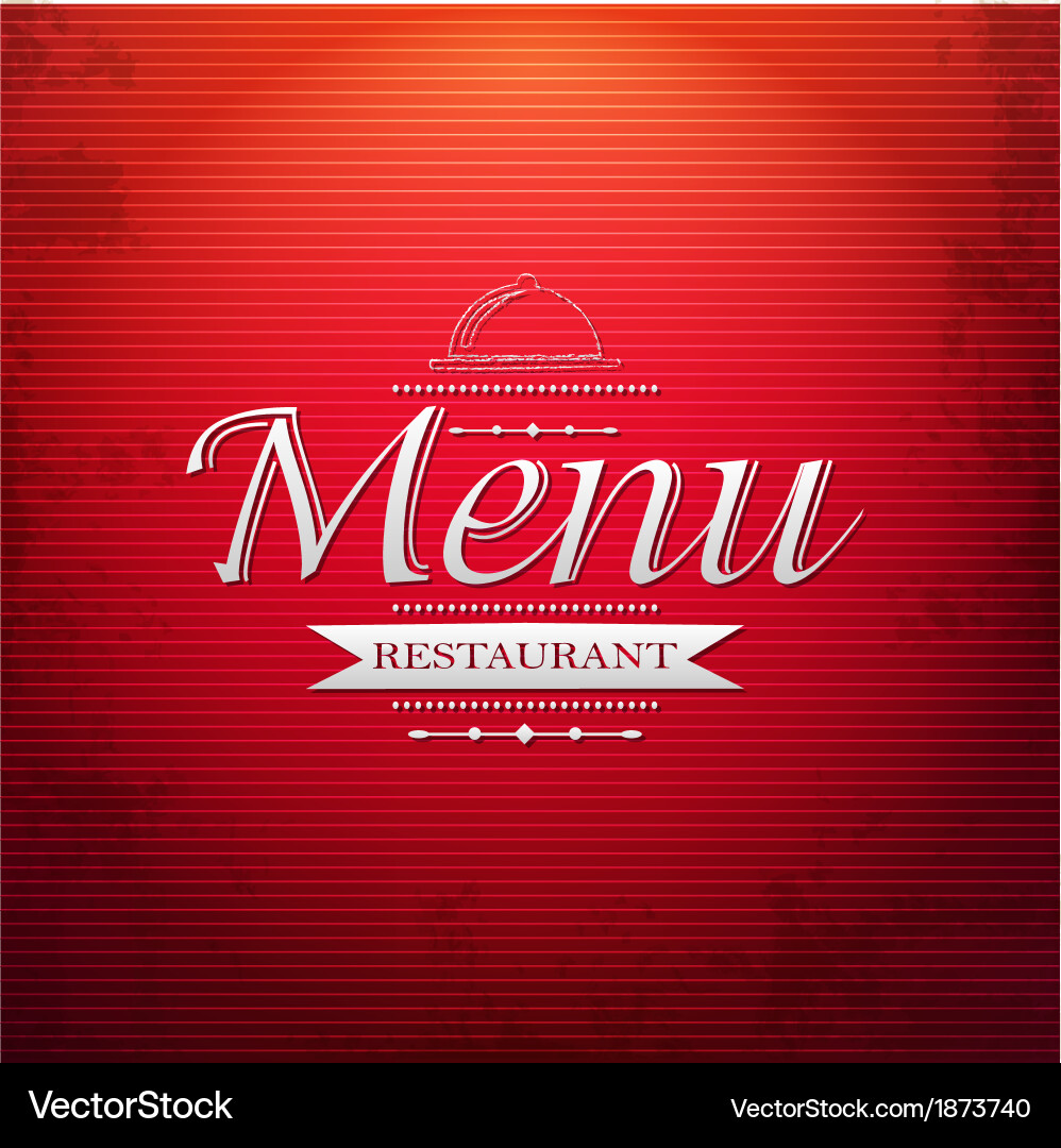 Red Gradient Menu Background vector image