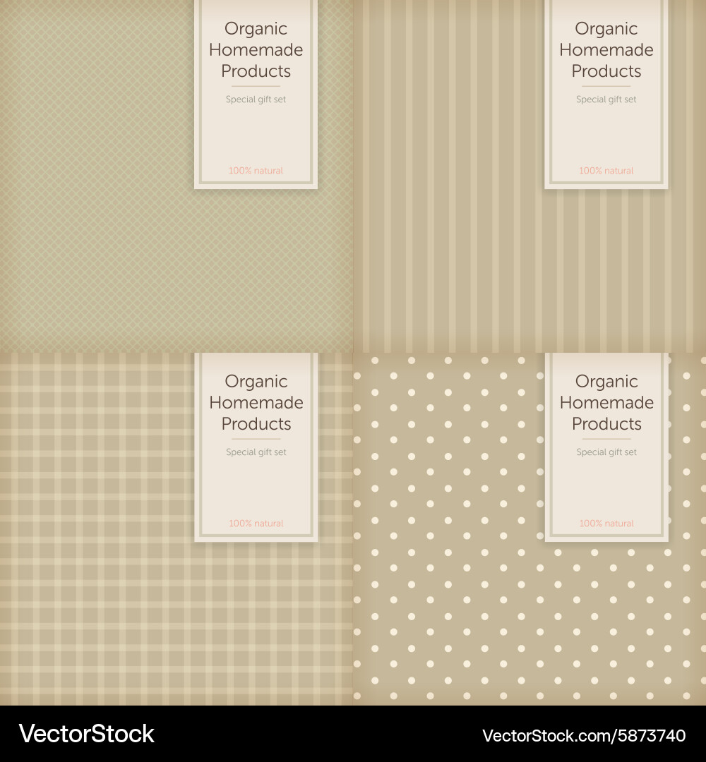 Simple label template for box or package card Vector Image