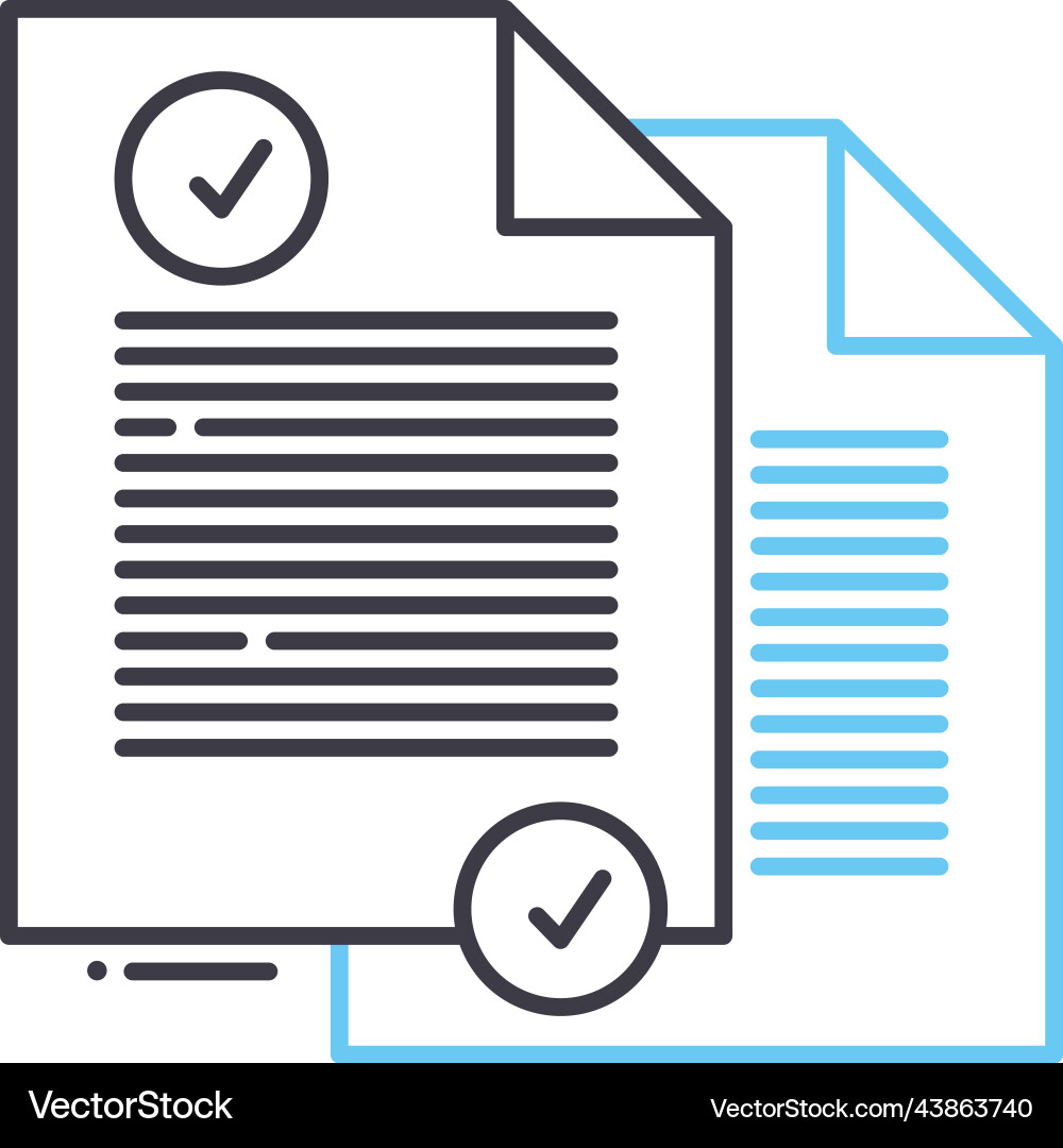 Task list line icon outline symbol Task list line icon outline symbol vector image