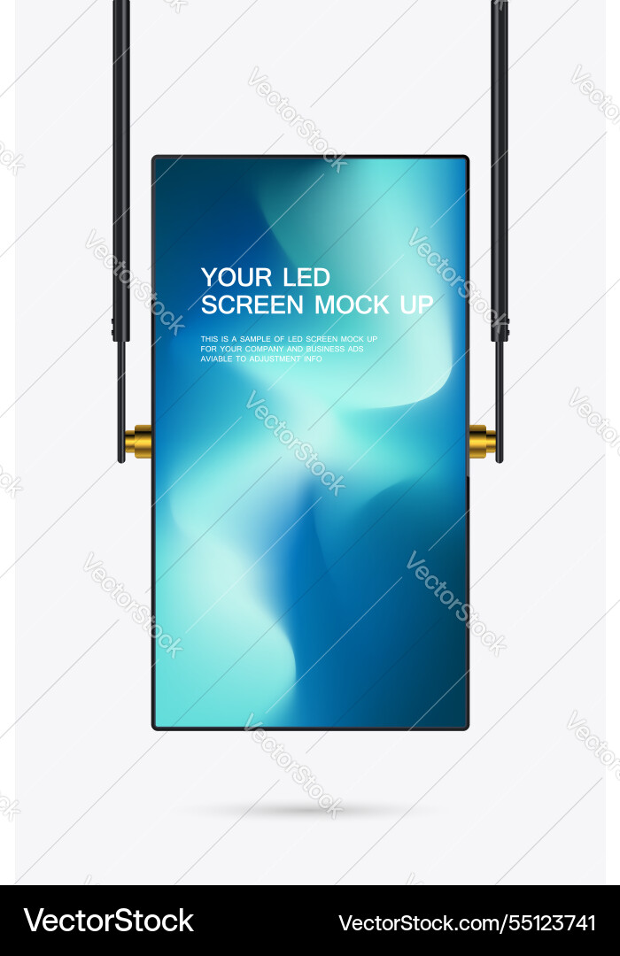 Eine hängende Technologie führte Bildschirm Mockup in 3ds