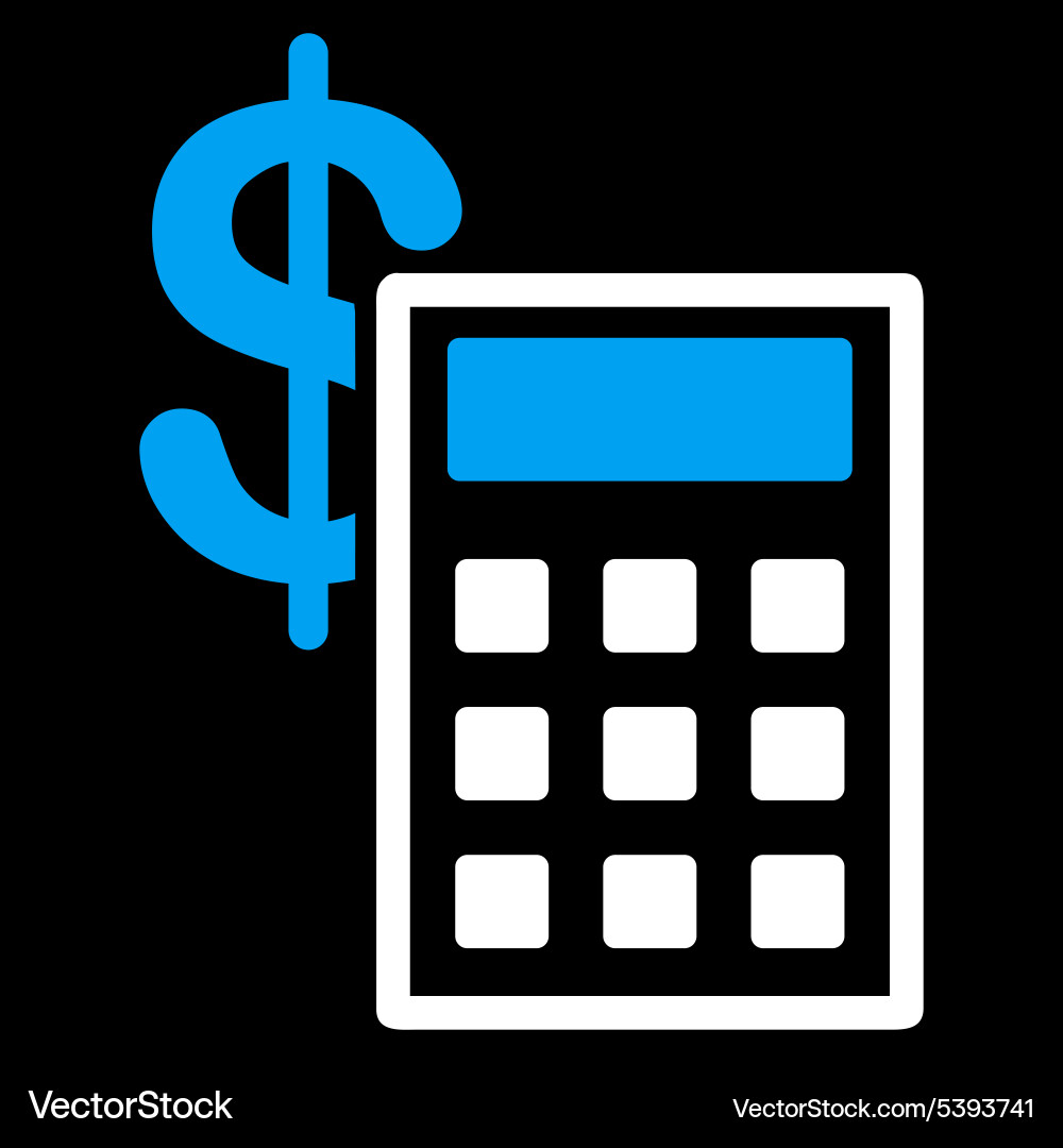 Calculation icon from commerce set vector image