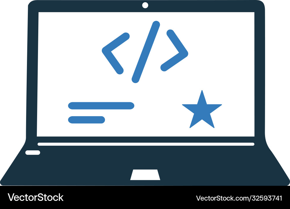 Coder Custom Codierung Icon Design vektorbild