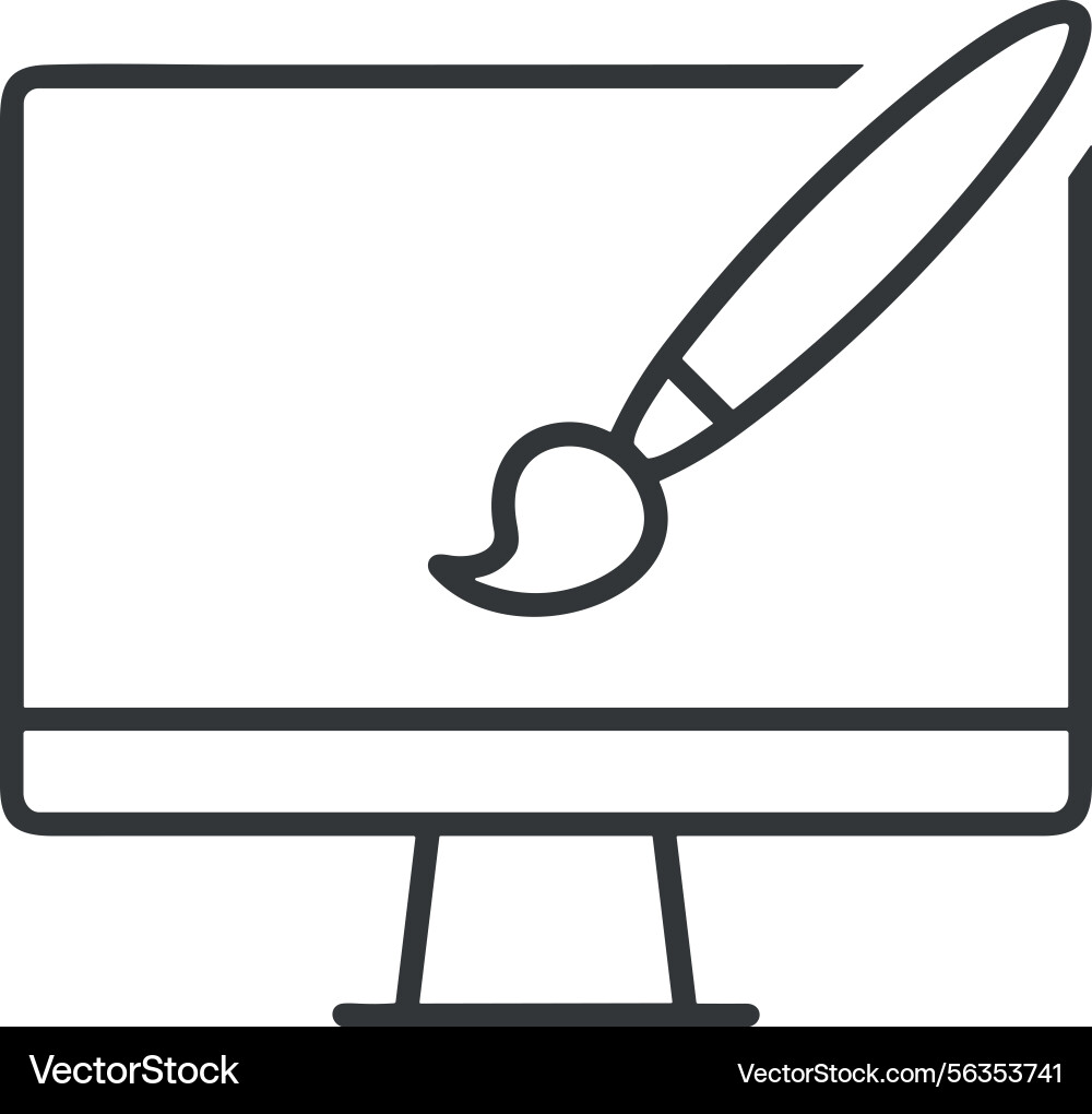 Computer icon symbol image Vector Image