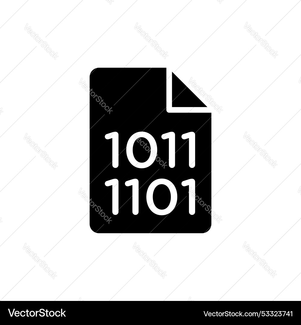Datei binäre Icon isoliert auf weißem Hintergrund Datei binäre Icon isoliert auf weißem Hintergrund vektorbild