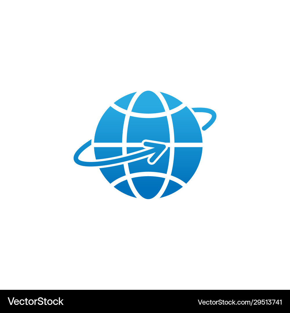 Globe icon design for website mobile vector image