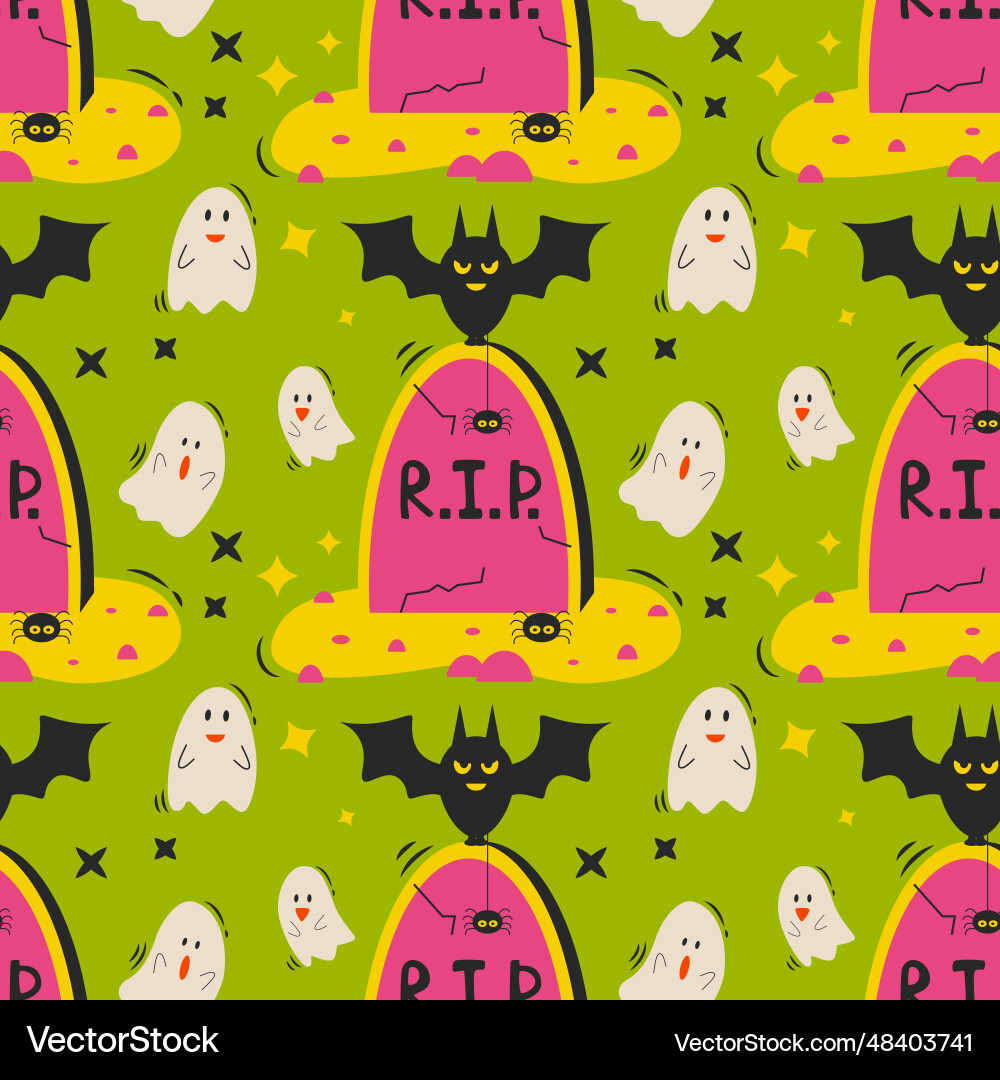 Halloween pattern endless texture can be used Vector Image