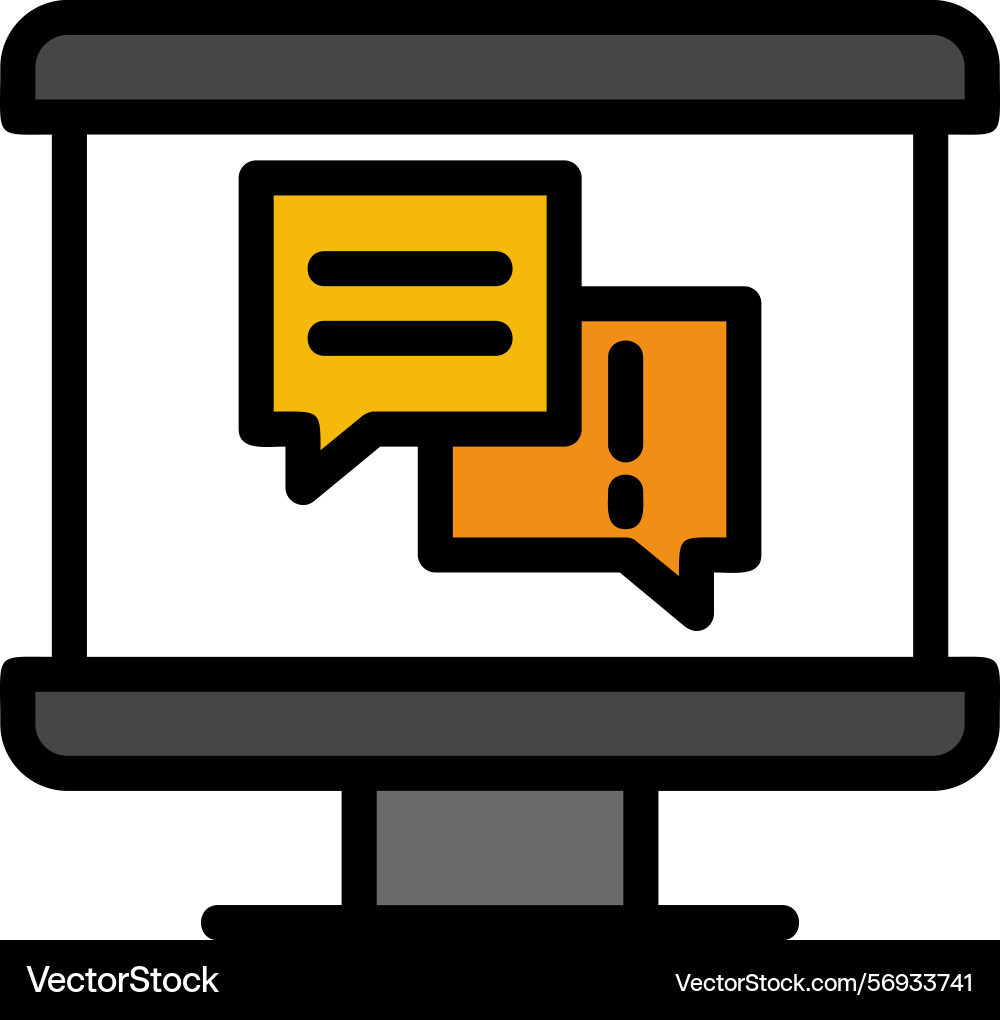 Qa session line filled style icon design vector image