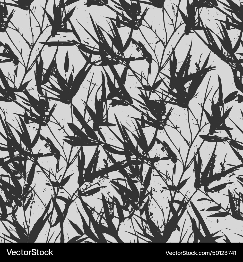 Seamless pattern with tree branches and leaves Vector Image