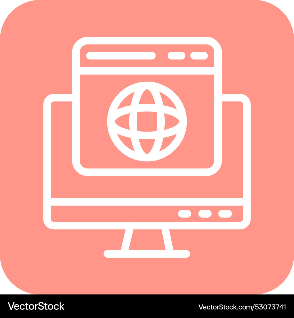 Web browser icon design Vector Image
