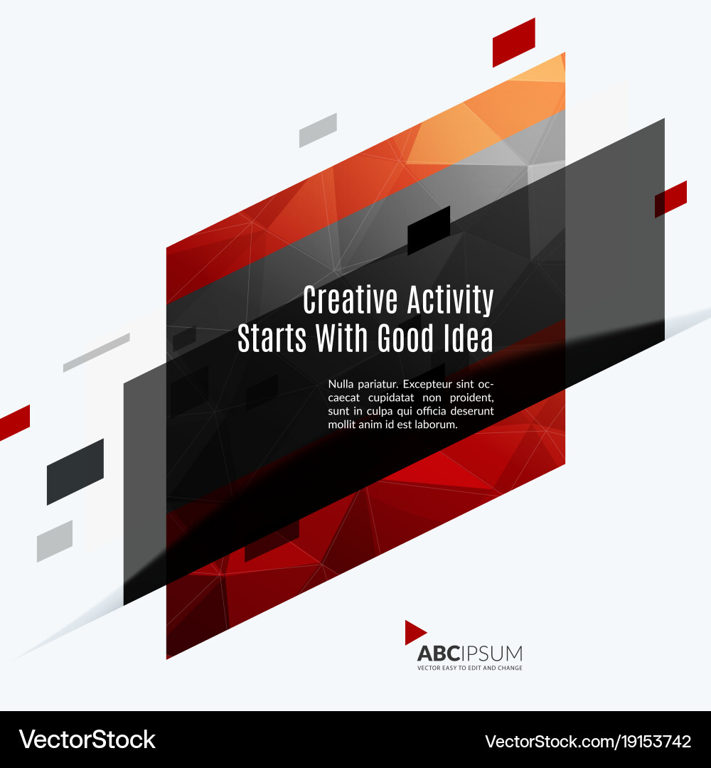 Abstract design elements for graphic layout Vector Image