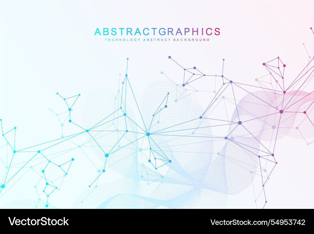 Abstract digital connection dots and lines Abstract digital connection dots and lines Vector Image