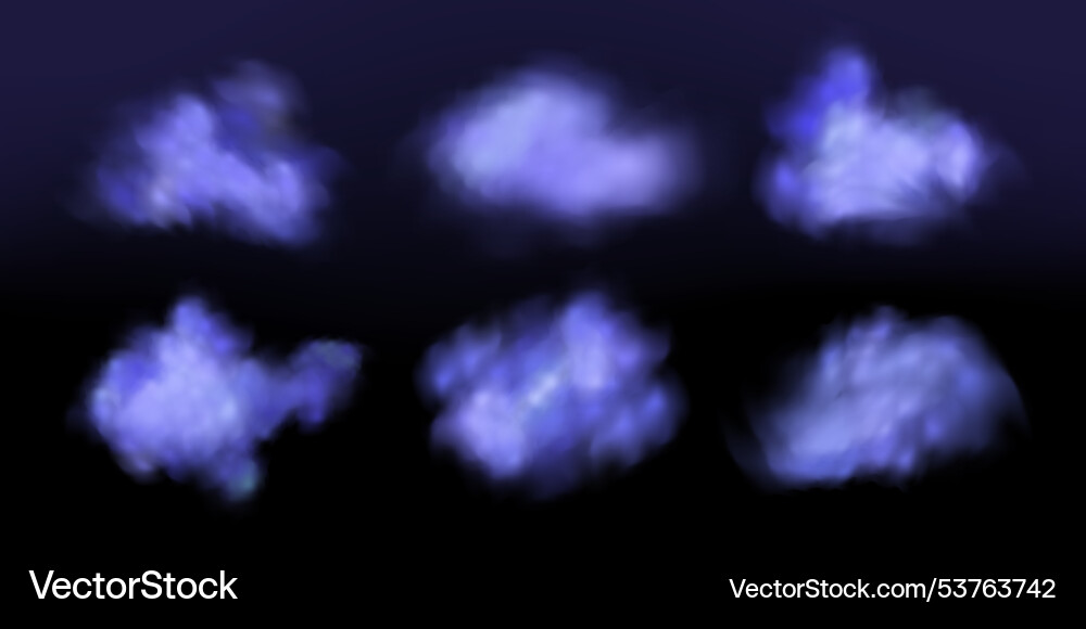 Black background with gray-blue clouds creating Black background with gray-blue clouds creating vector image