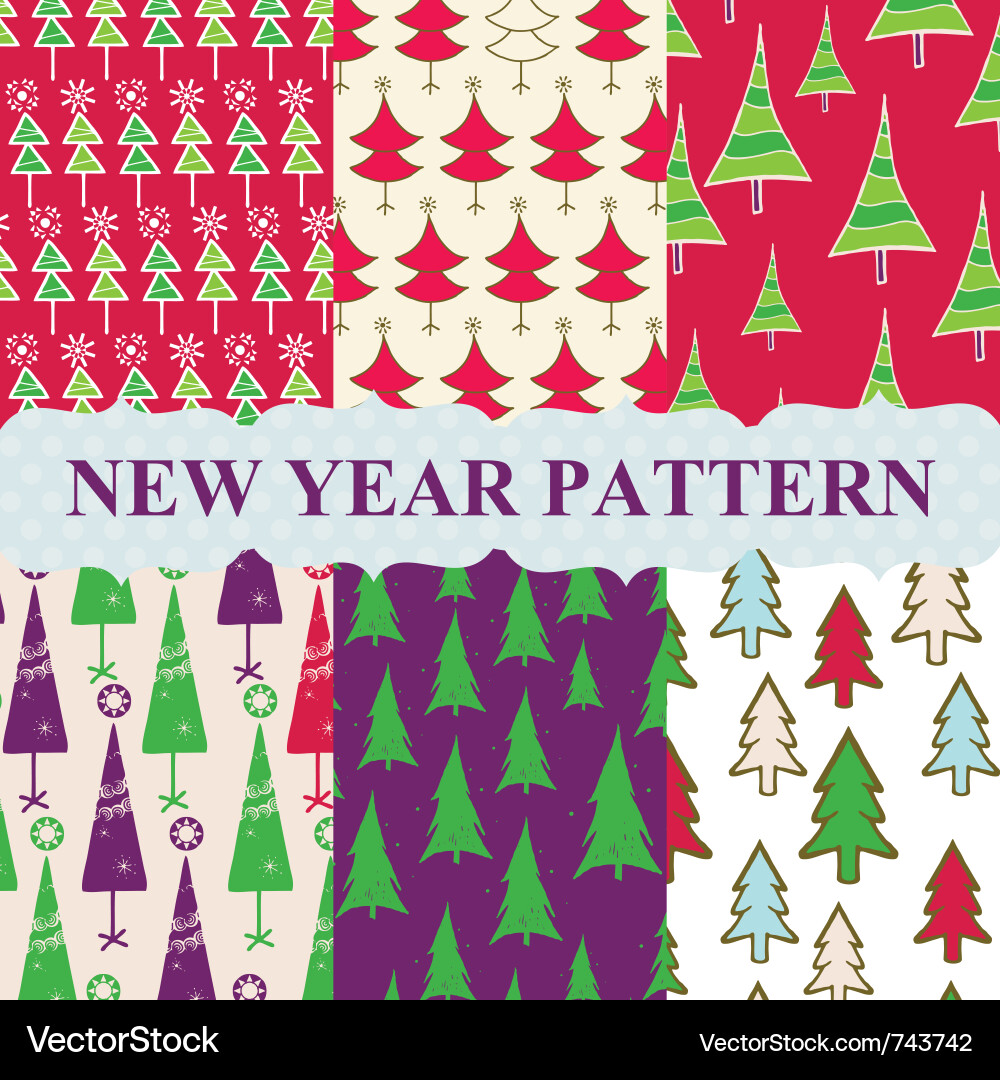 Christmas patterns Vector Image