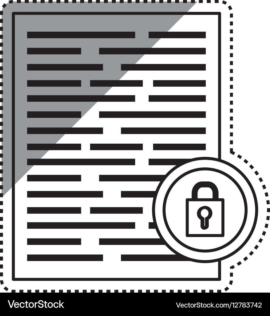 Cloud computing security system vector image