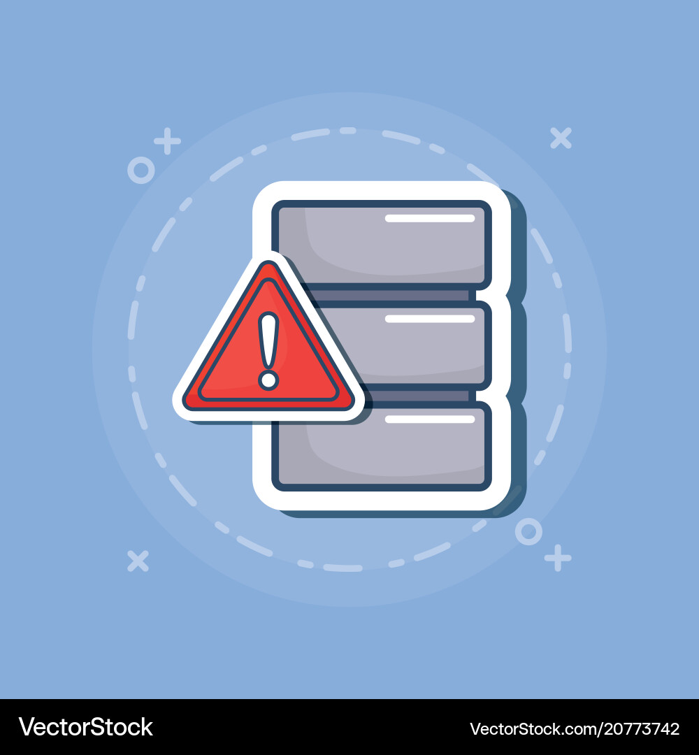 Data server design Vector Image