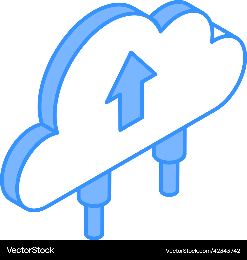 Data upload Vector Image