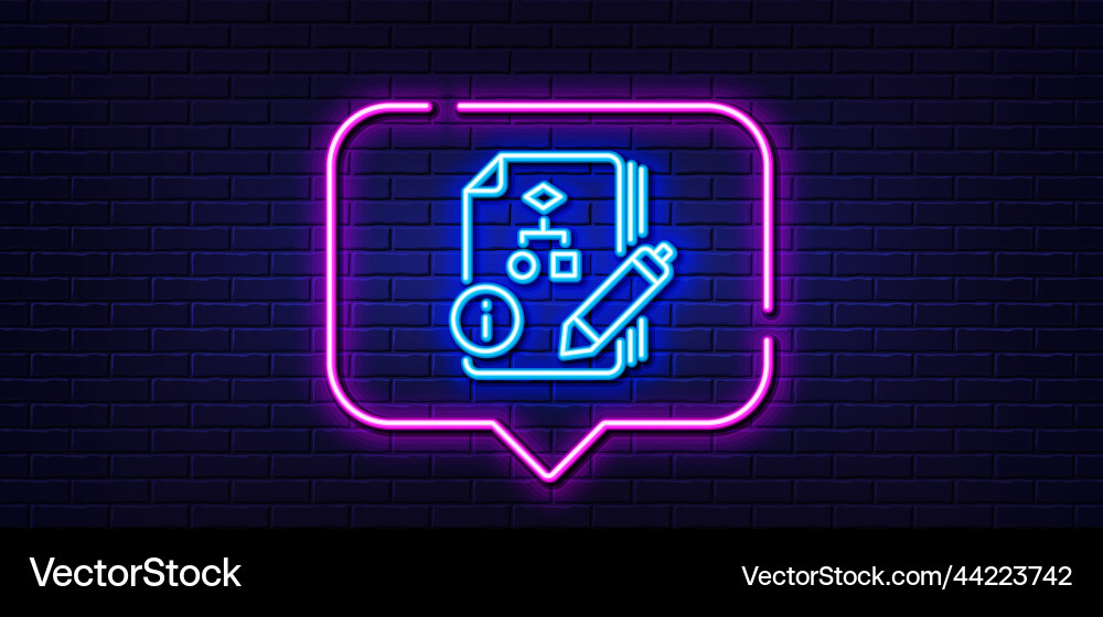 Documentation with algorithm line icon technical Documentation with algorithm line icon technical vector image