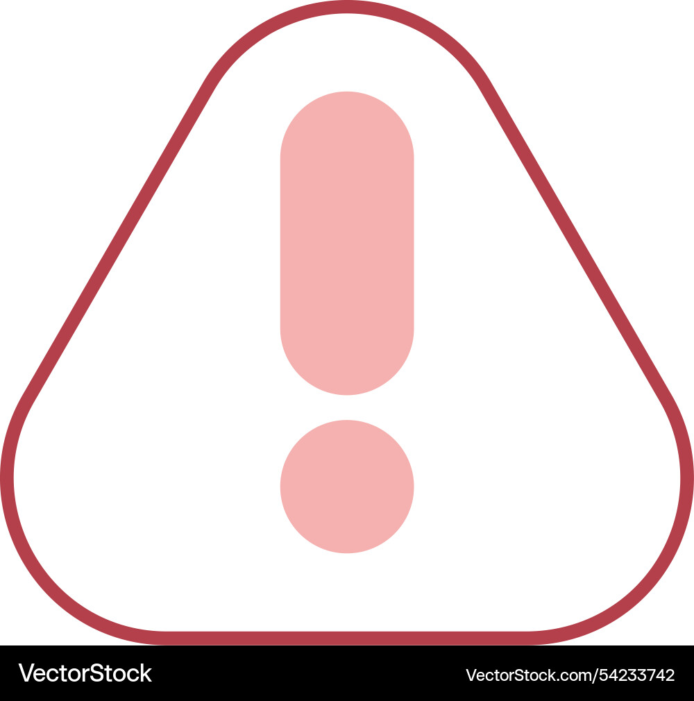 Error line fill icon Vector Image