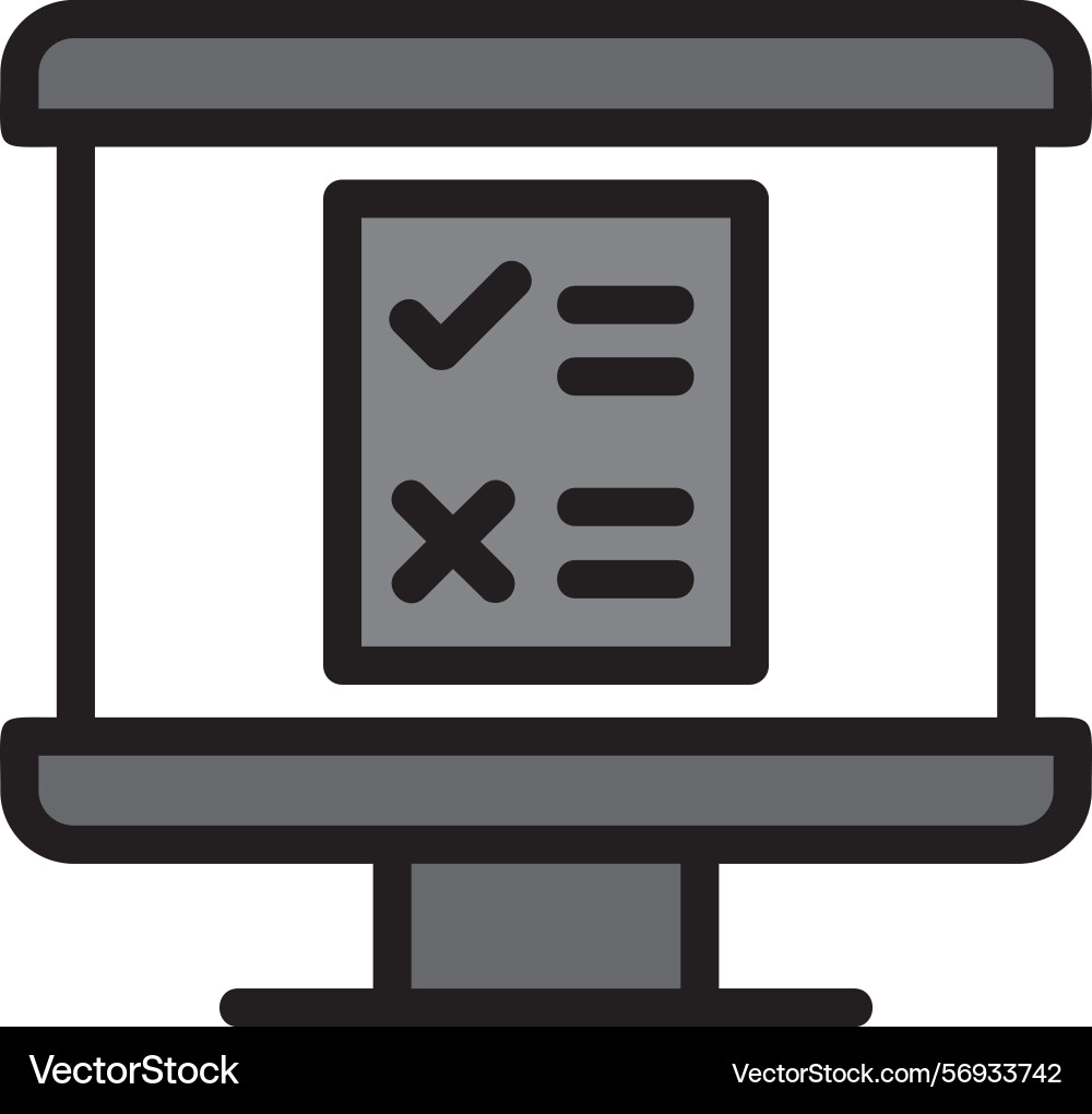Feedback form line filled style icon design Vector Image