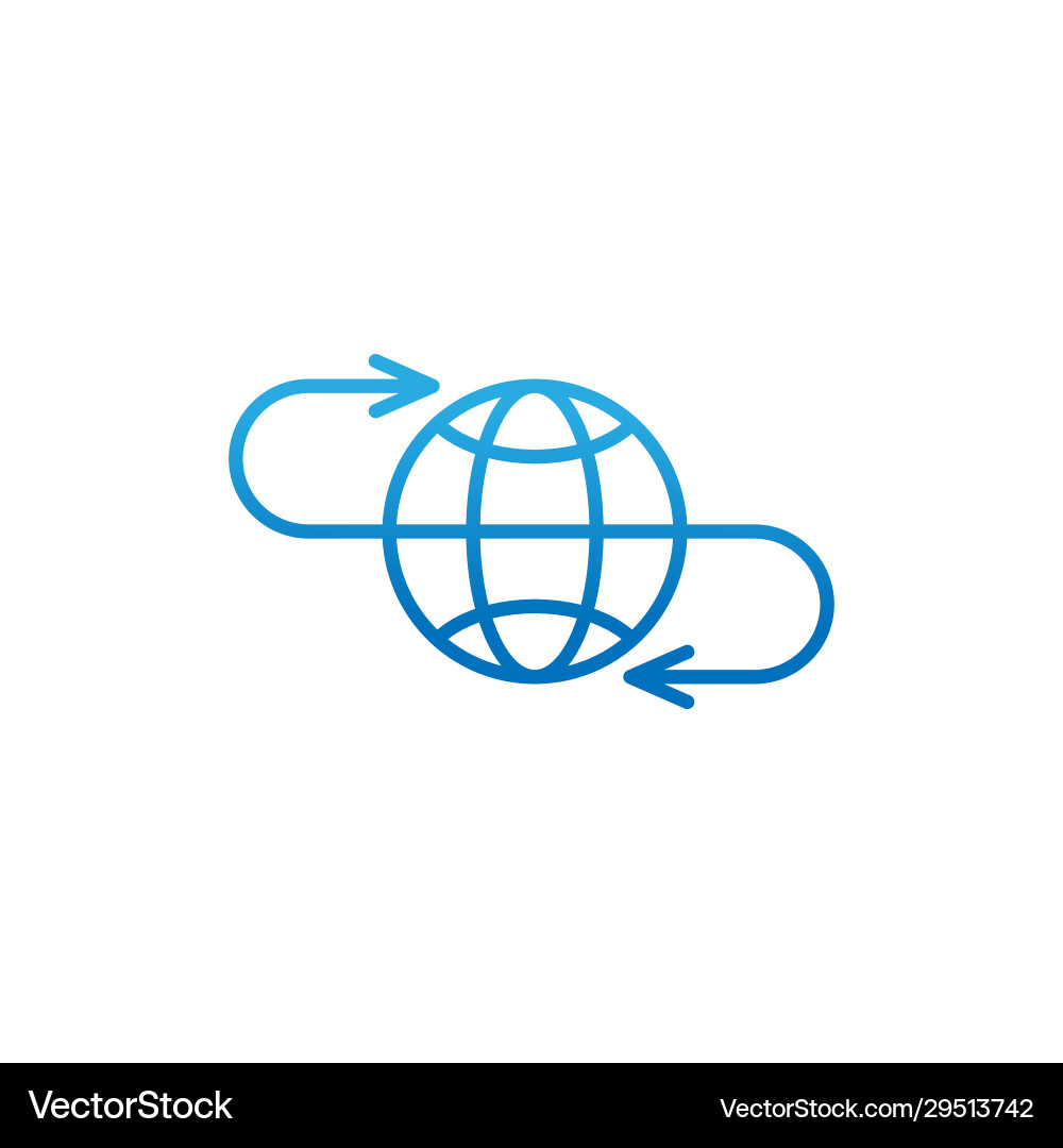 Globe icon design for website mobile Globe icon design for website mobile vector image
