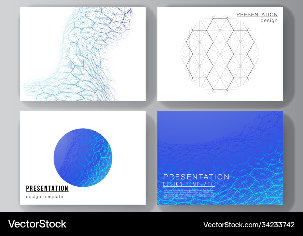 Layout presentation slides design Layout presentation slides design vector image