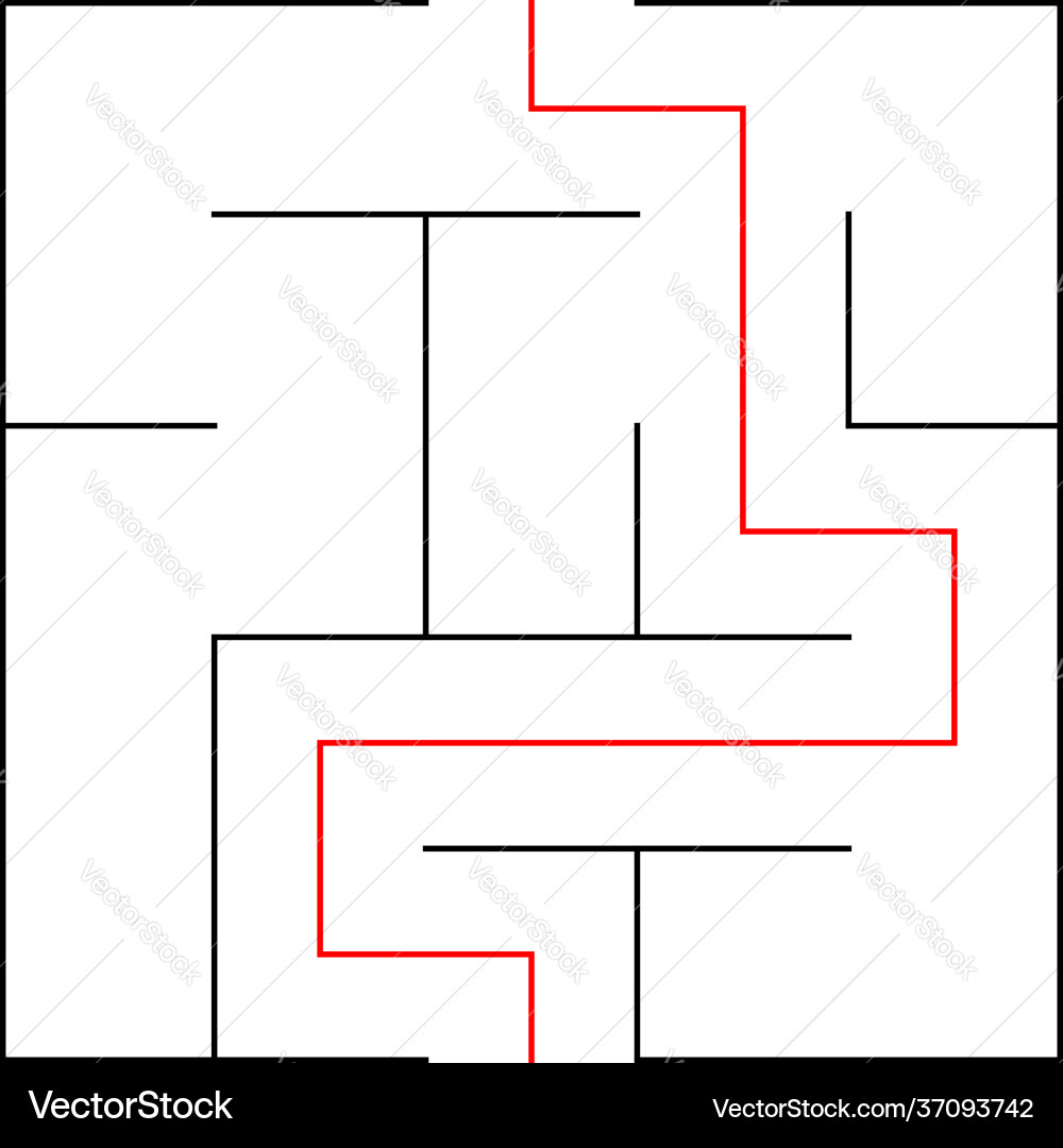 Maze labyrinth puzzle game riddle brain-teaser Maze labyrinth puzzle game riddle brain-teaser Vector Image