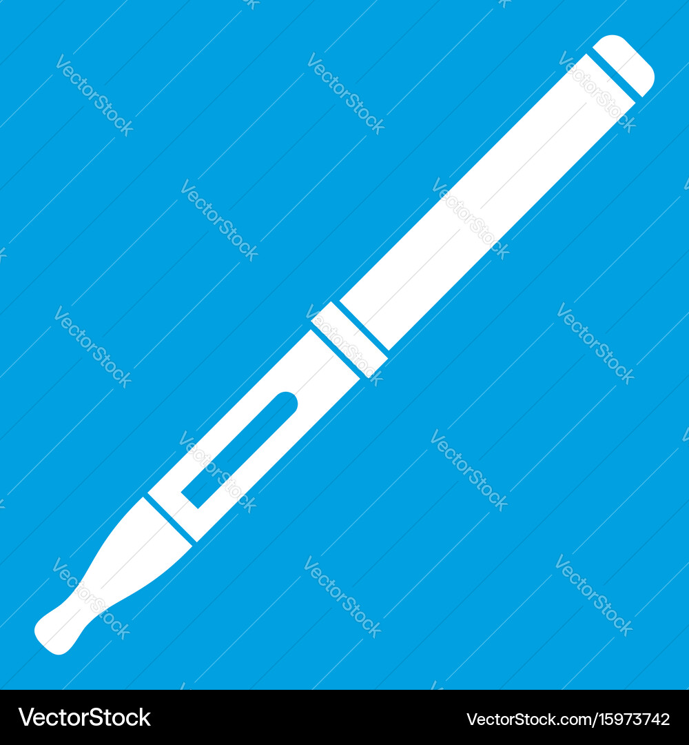 Mod and clearomizer in the kit icon white Vector Image