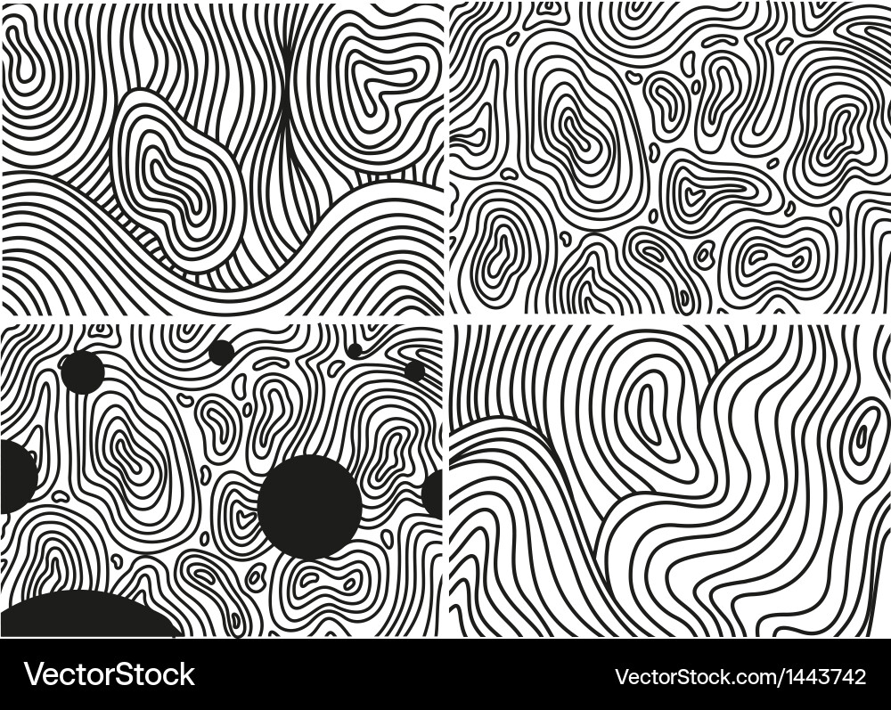 Seamless patterns with lines Vector Image