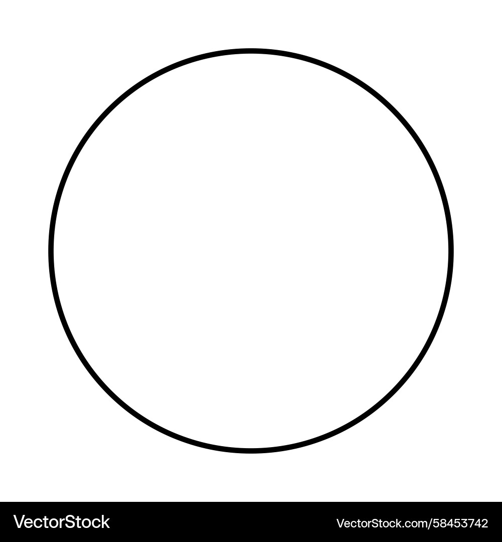 Single Segment Circle Chart Vector Image