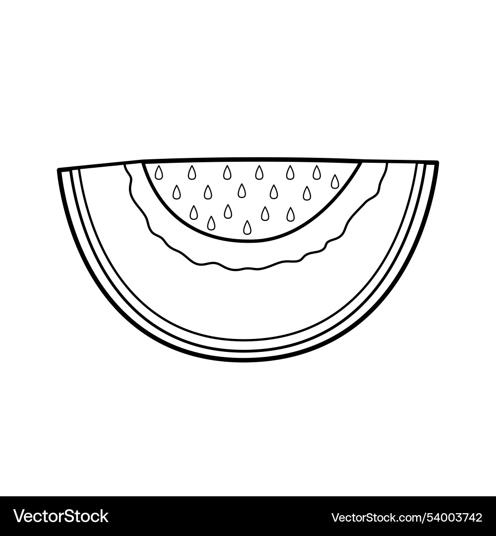 Slice of cantaloupe melon isolated element Slice of cantaloupe melon isolated element Vector Image