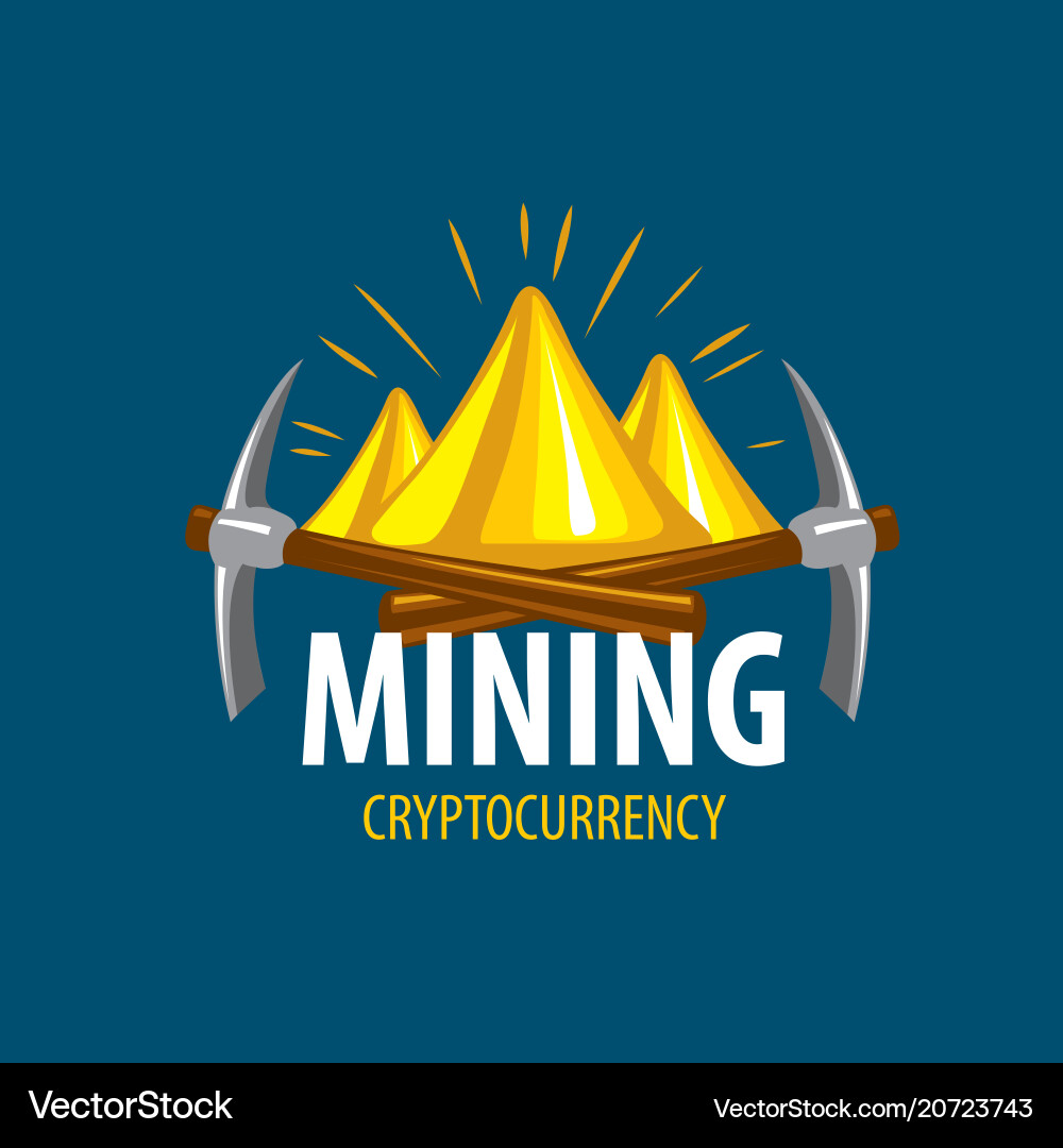 Digital currency mining Digital currency mining vector image