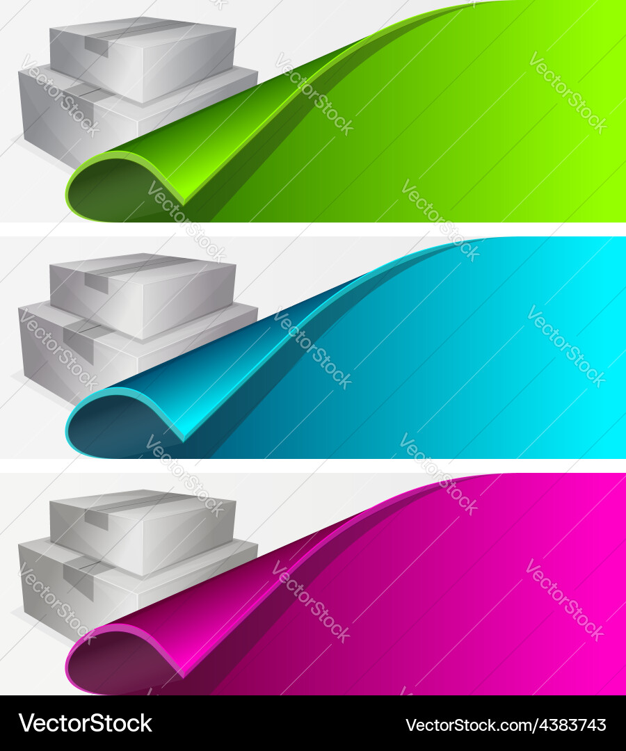 Label with curled up edge vector image