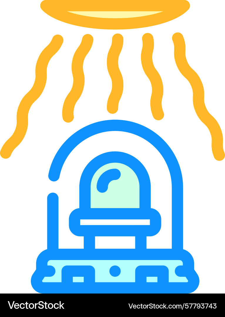 Light intensity sensor module color icon vector image
