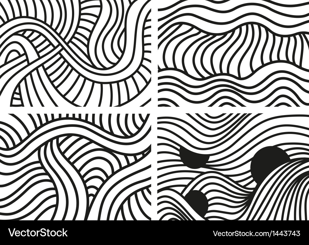 Linear Line Patterns Vector Image