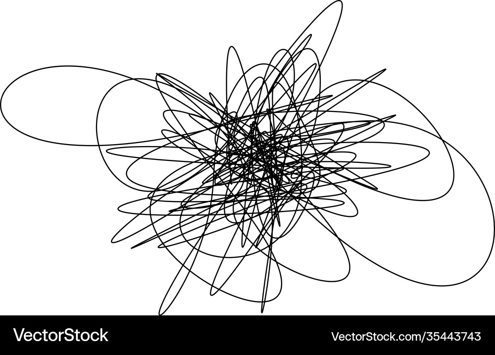 Messy String Graphic vector image