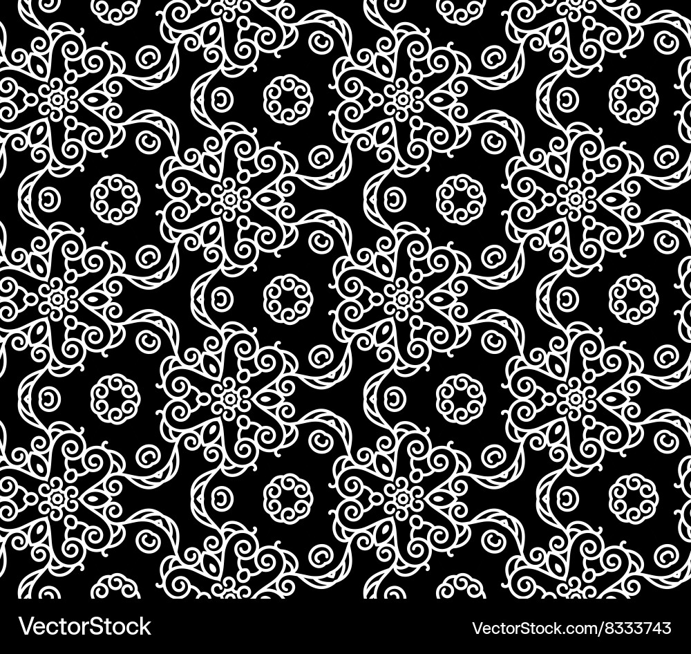 Mono line pattern for your design vector image