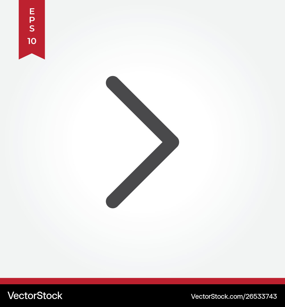 Next icon in modern style for web site and mobile Next icon in modern style for web site and mobile vector image