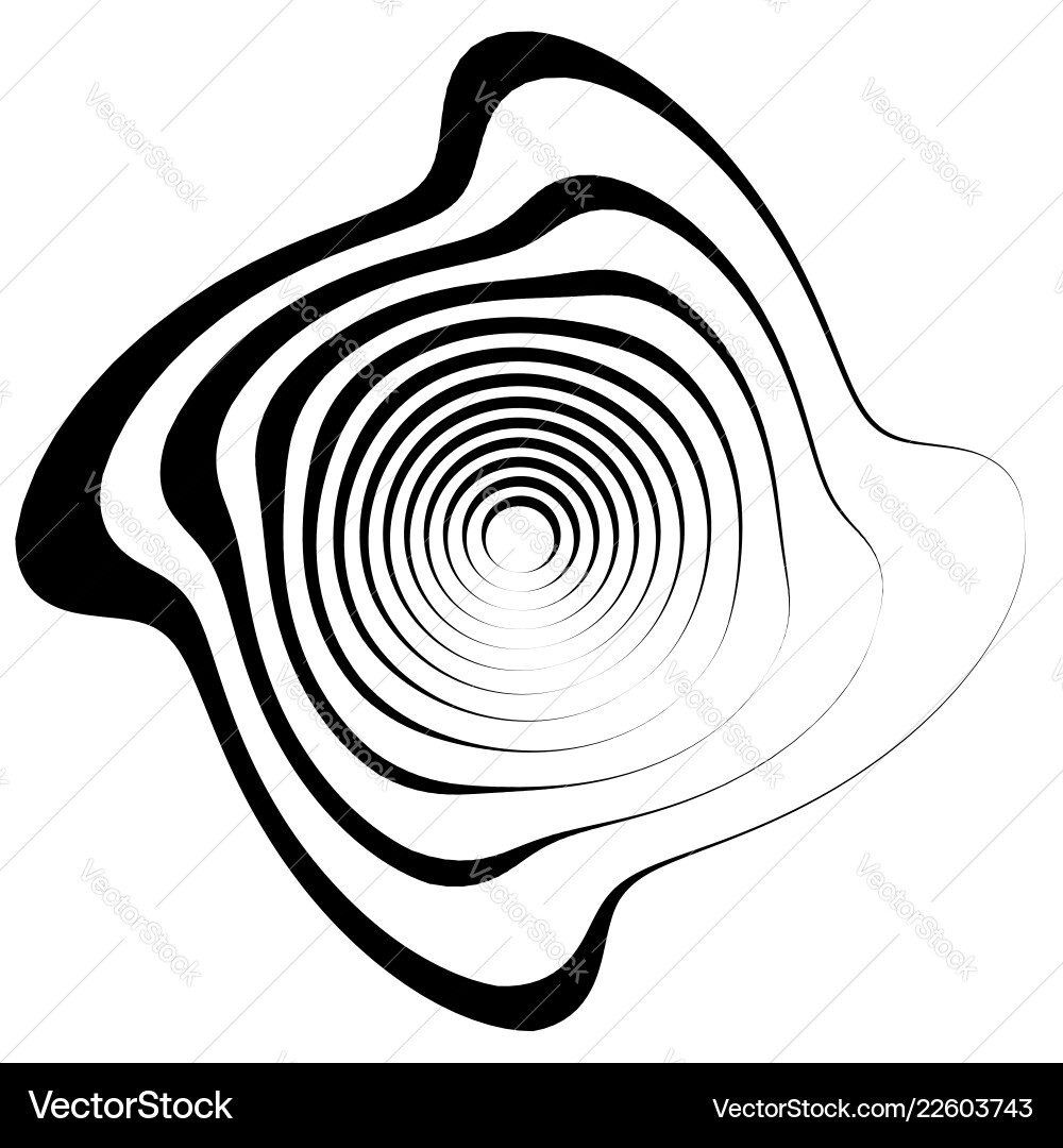 Radial lines with rotating distortion abstract Radial lines with rotating distortion abstract vector image