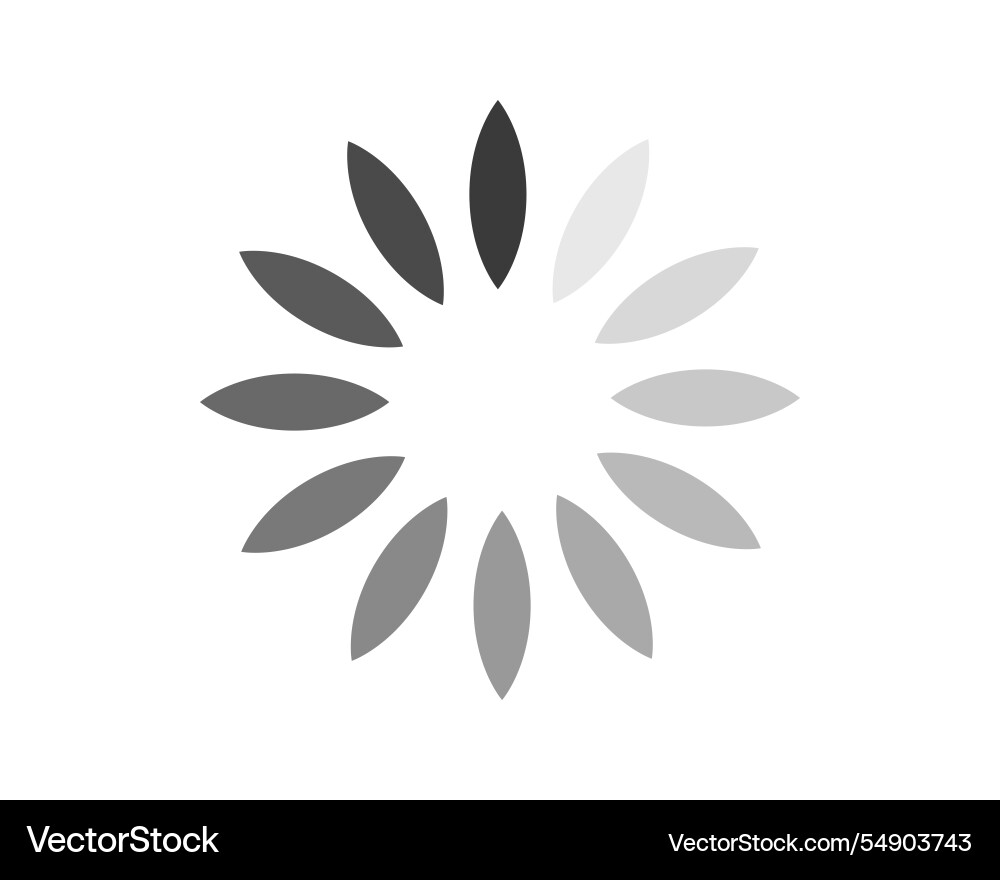 Sleek grayscale loading animation perfect Vector Image