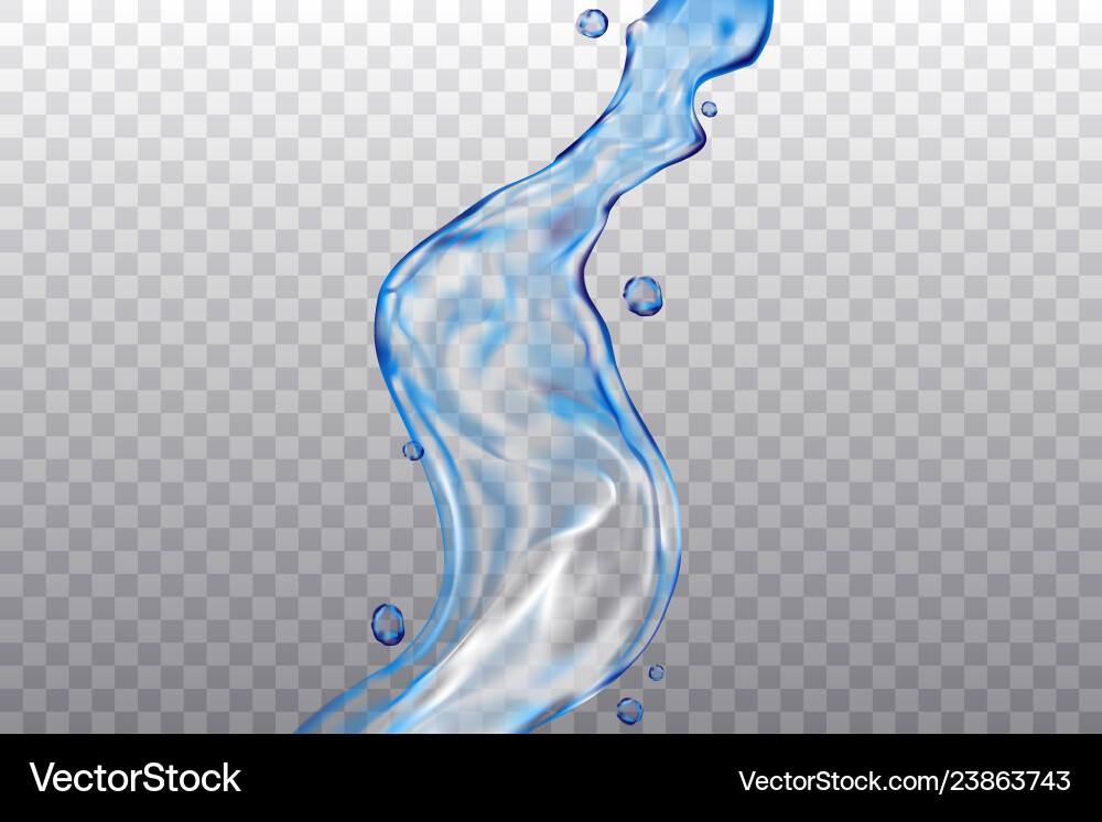 Transparent water Transparent water vector image
