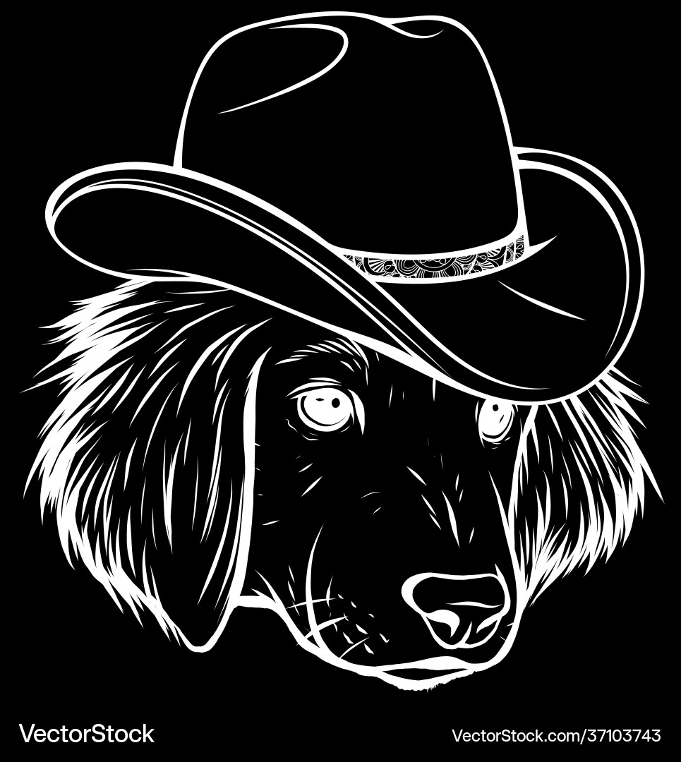 Weiße Silhouette Gangster Hund mit Fedora Hut Weiße Silhouette Gangster Hund mit Fedora Hut vektorbild
