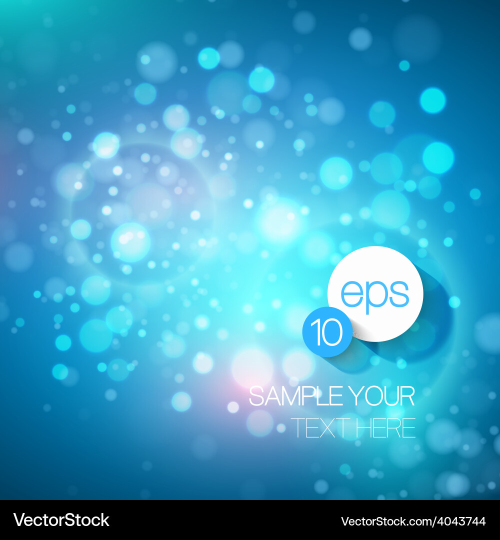 Bokeh background Vector Image
