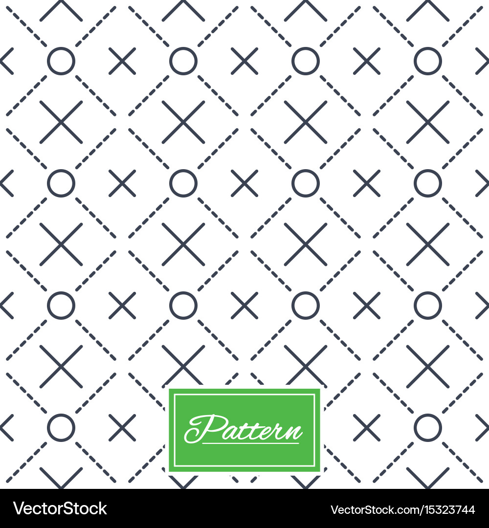 Circles grid stripped seamless pattern Vector Image