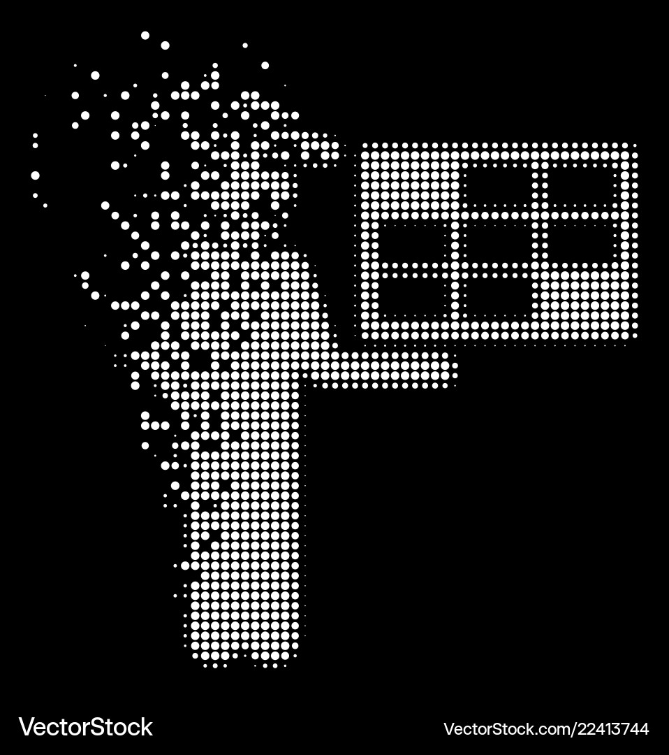 Disintegrating Halftone Agent Schedule Vector Image