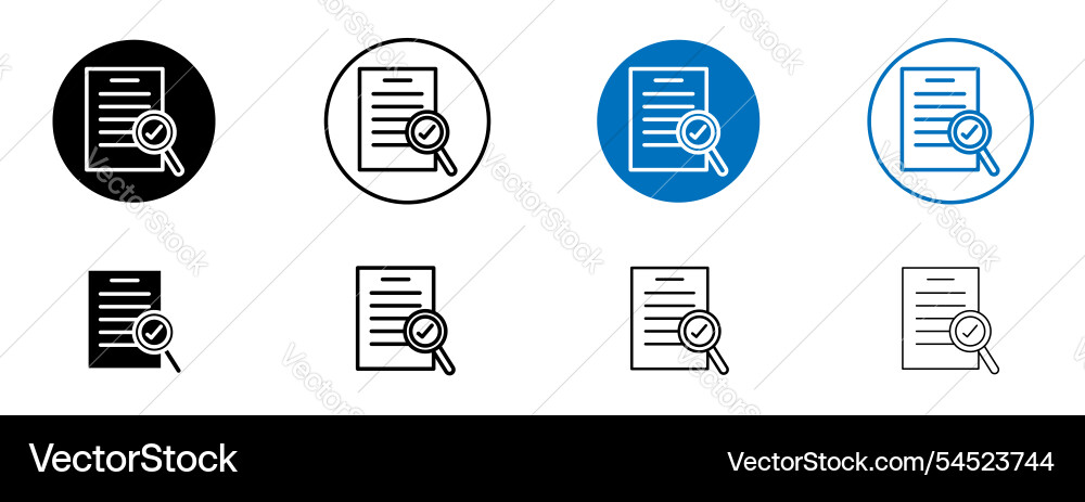 Document verification icon Document verification icon vector image